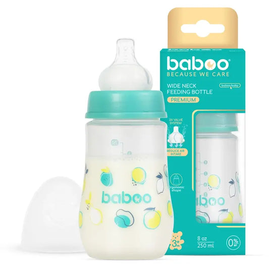 Biberon Baboo anticolica 3+ mesi Lagoon Fiesta, 250 ml