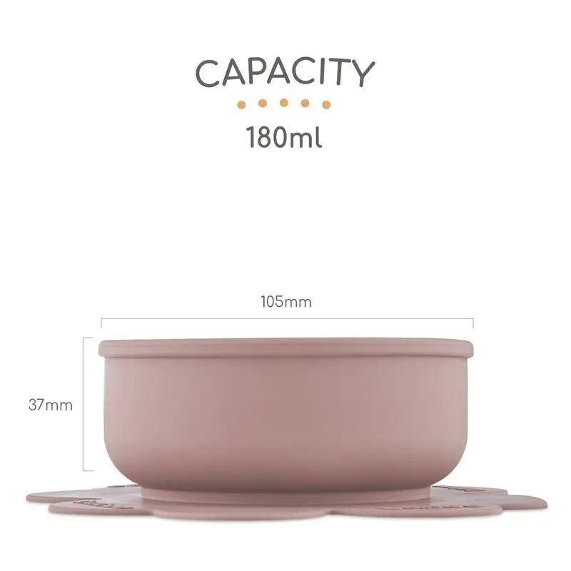 Baboo Ciotola in silicone a ventosa, 6+ mesi Cacao