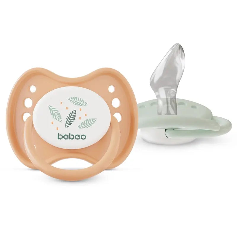 Baboo Calmy Ciucci anatomici 0-6 mesi Peachy Keen, 2 pezzi