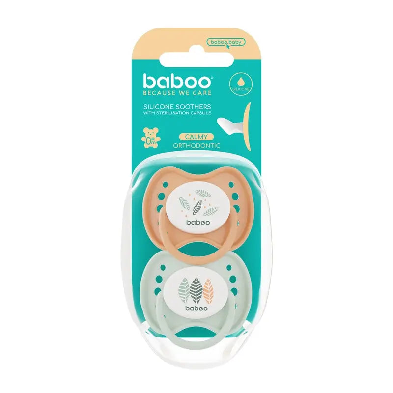 Baboo Calmy Ciucci anatomici 0-6 mesi Peachy Keen, 2 pezzi