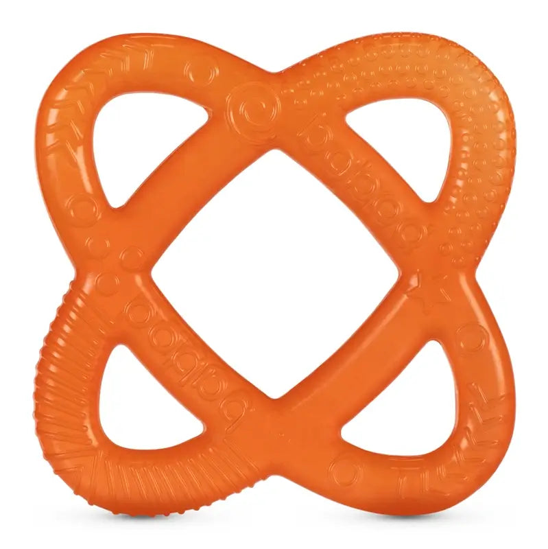 Baboo Teether Sfera d'acqua riempita d'acqua arancione, 4+ mesi, 1 pezzo