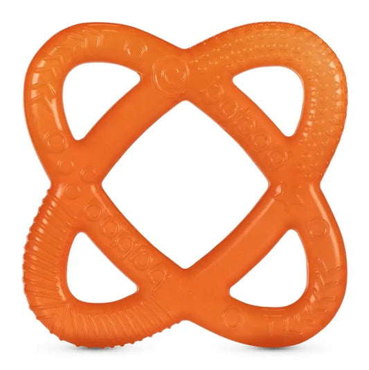 Baboo Teether Sfera d'acqua riempita d'acqua arancione, 4+ mesi, 1 pezzo