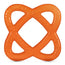 Baboo Teether Sfera d'acqua riempita d'acqua arancione, 4+ mesi, 1 pezzo