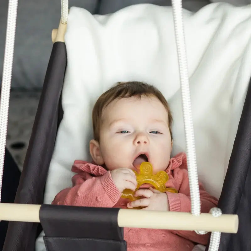 Baboo Teether Ruota refrigerante riempita d'acqua Giallo, 4+ mesi, 1 pz.
