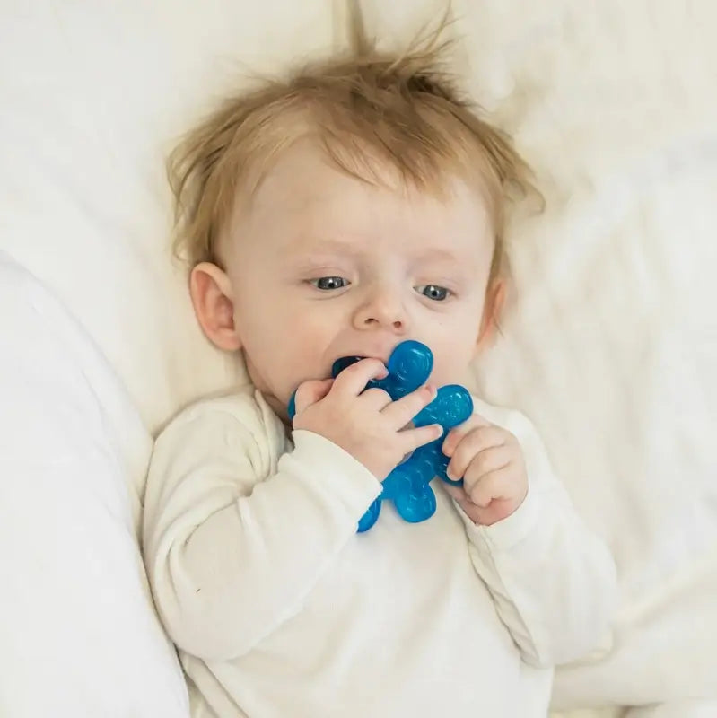Baboo Teether Ruota Teether Acqua riempita Cooler Blu, 4+ Mesi, 1 pz.