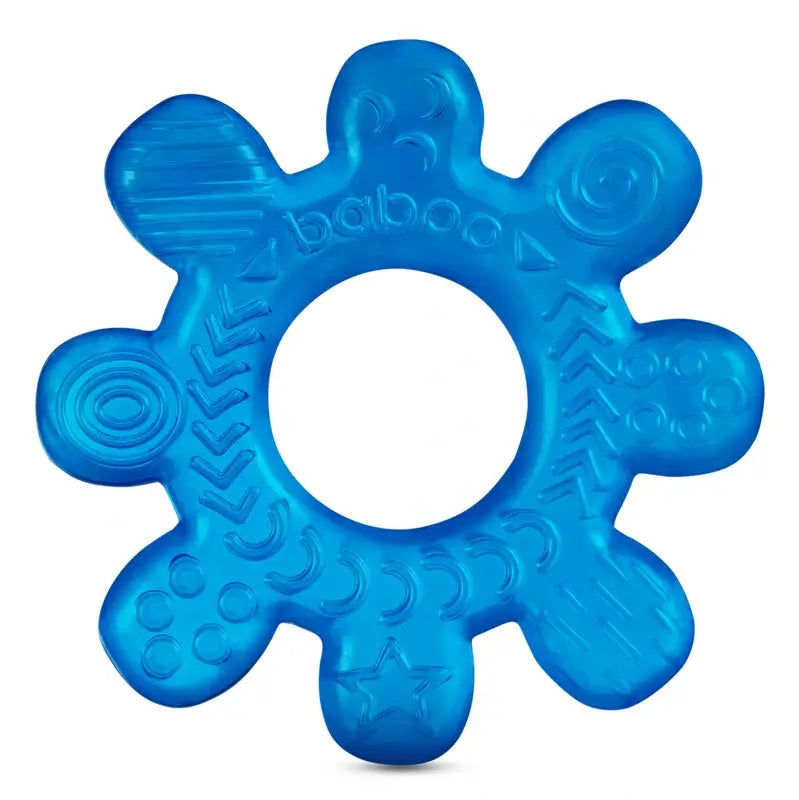Baboo Teether Ruota Teether Acqua riempita Cooler Blu, 4+ Mesi, 1 pz.