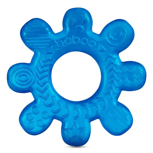 Baboo Teether Ruota Teether Acqua riempita Cooler Blu, 4+ Mesi, 1 pz.