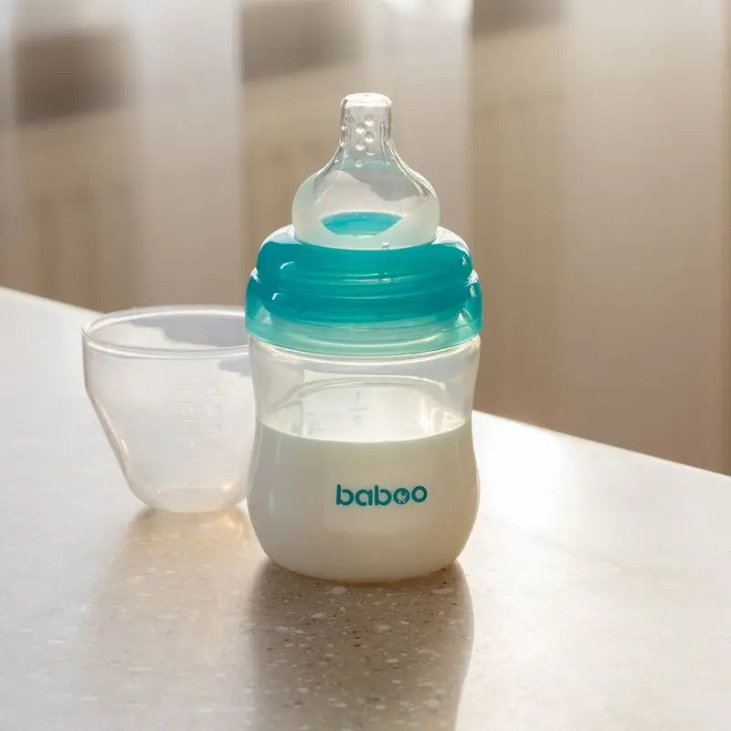 Tiralatte manuale Baboo con 4 livelli di aspirazione Clear / Turchese