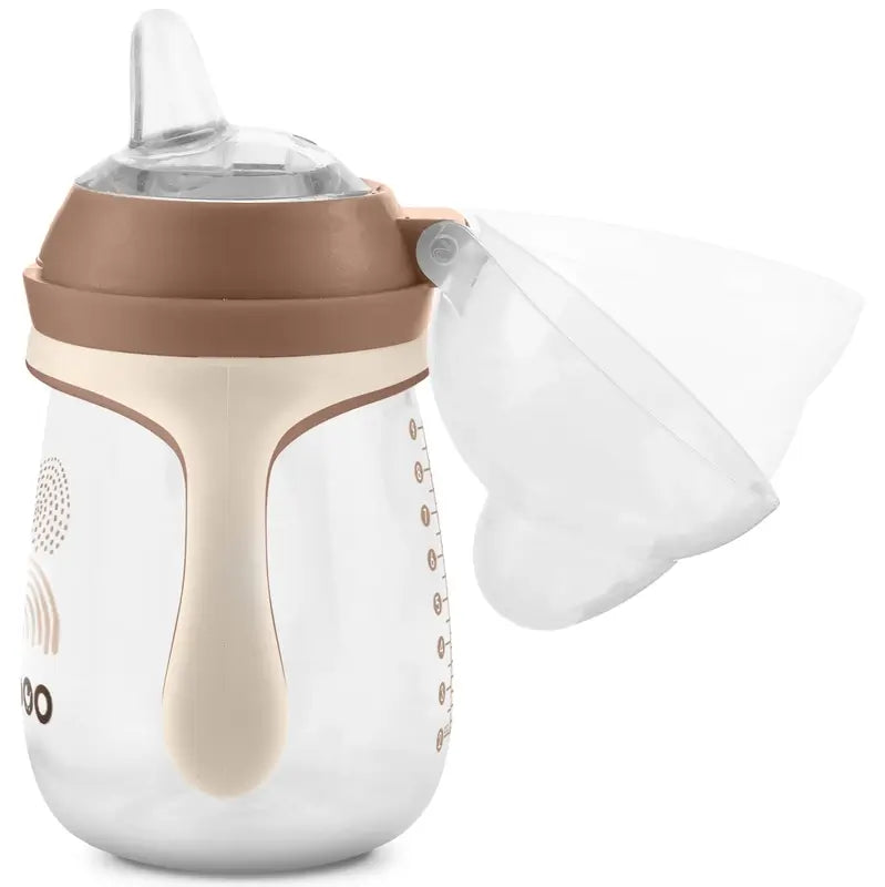 Baboo Au Naturale Tazza di apprendimento in silicone con boccaglio 6+ mesi, 260 ml