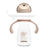 Baboo Au Naturale Tazza di apprendimento in silicone con cannuccia 9+ mesi, 260 ml