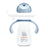 Baboo Blue Haze Tazza didattica in silicone con cannuccia 9+ mesi, 260 ml