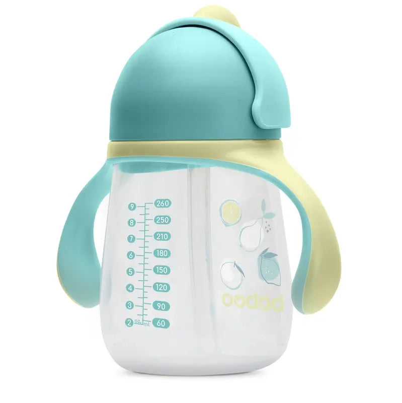 Baboo Lagoon Fiesta Tazza di apprendimento in silicone con cannuccia 9+ mesi, 260 ml