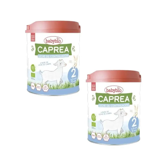 Babybio Caprea 2 Latte di capra 6-12 mesi, Confezione 2 x 800 g