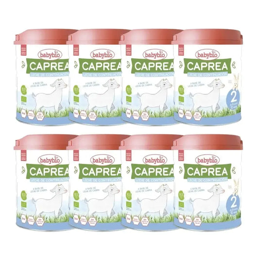 Babybio Caprea 2 Latte di capra 6-12 mesi, Confezione 8 x 800 g