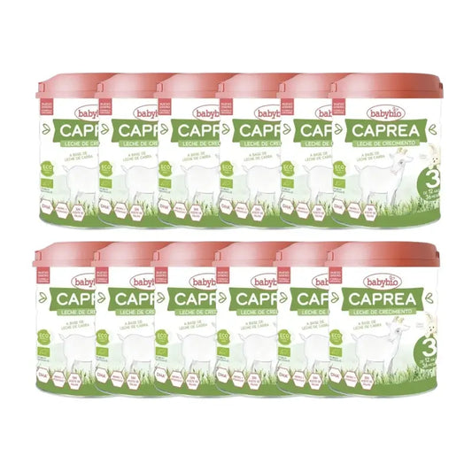 Babybio Caprea 3 Latte di capra 12-36 mesi, Confezione 12 x 800 g