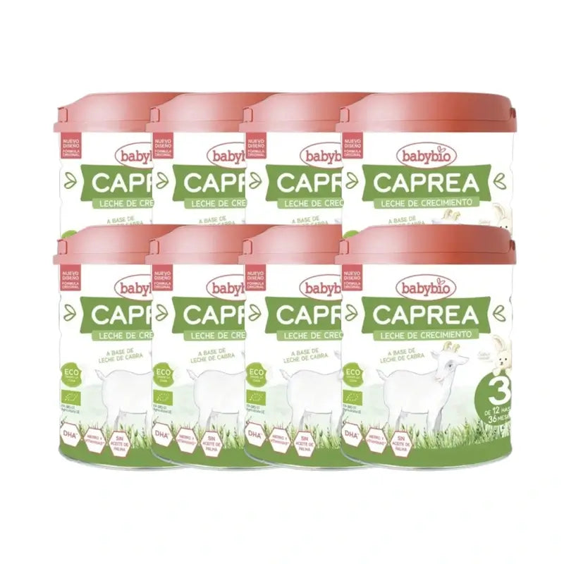 Babybio Caprea 3 Latte di capra 12-36 mesi, confezione 8 x 800 g