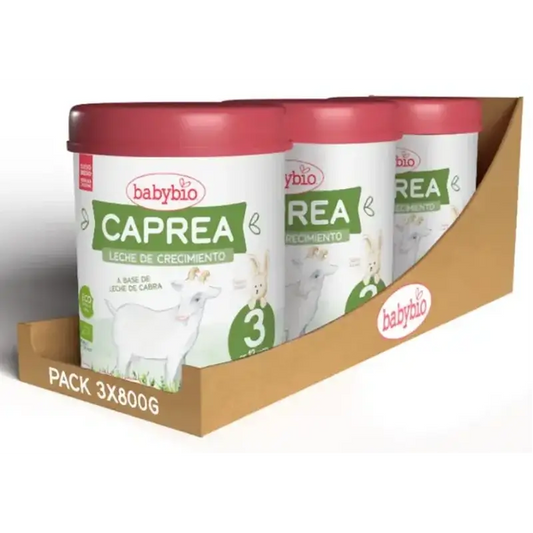 Babybio Caprea 3 Latte di capra 12-36 mesi, Confezione 3 x 800 g