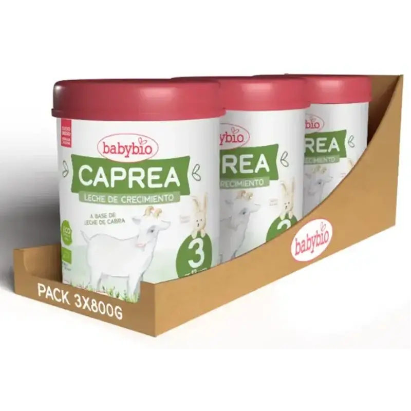 Babybio Caprea 3 Goat Milk 12-36 Months, Pack 3 x 800g