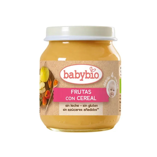 Babybio Frutta con cereali, 130 grammi