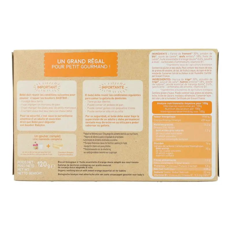 Babybio Biscotti per la dentizione, 120 g