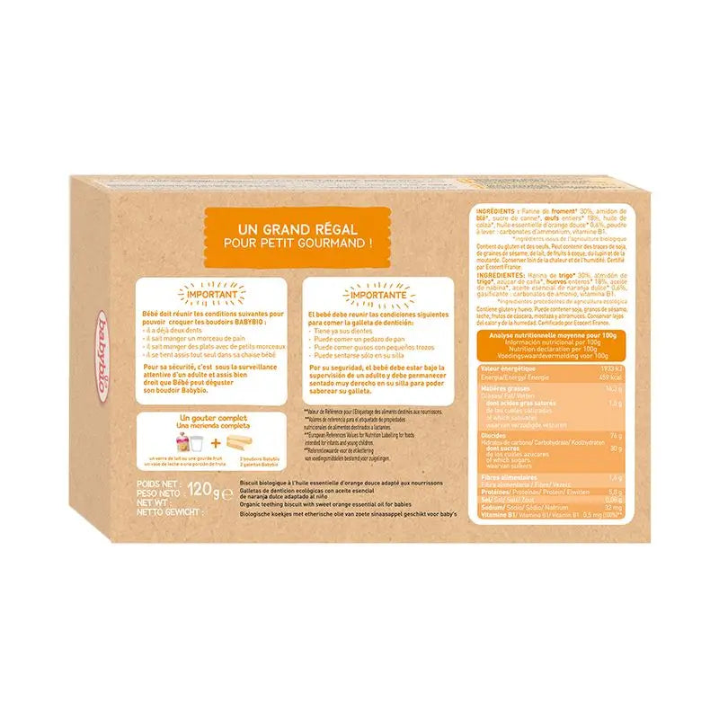 Babybio Biscotti per la dentizione, 120 g