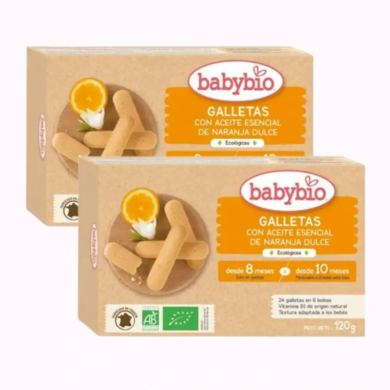 Biscotti per la dentizione Babybio, confezione da 2 x 120 g