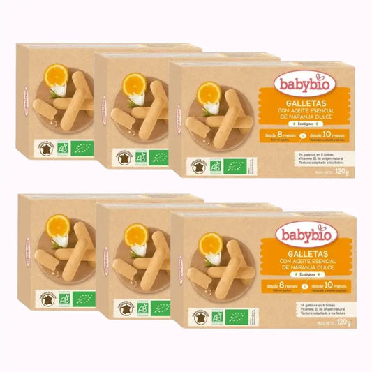 Biscotti per la dentizione Babybio, confezione da 6 x 120 g