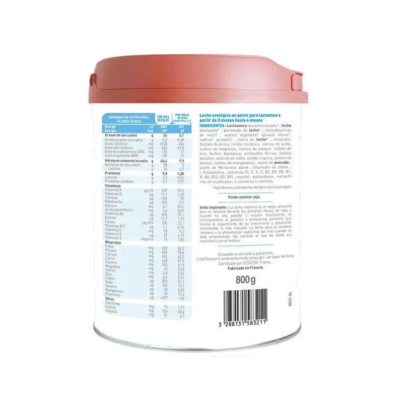 Babybio Primea 1 Latte vaccino per lattanti 0-6 mesi, 800 grammi