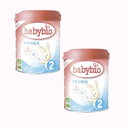 Babybio Primea 2 Latte vaccino di proseguimento 6-12 mesi, confezione da 2 x 800 g