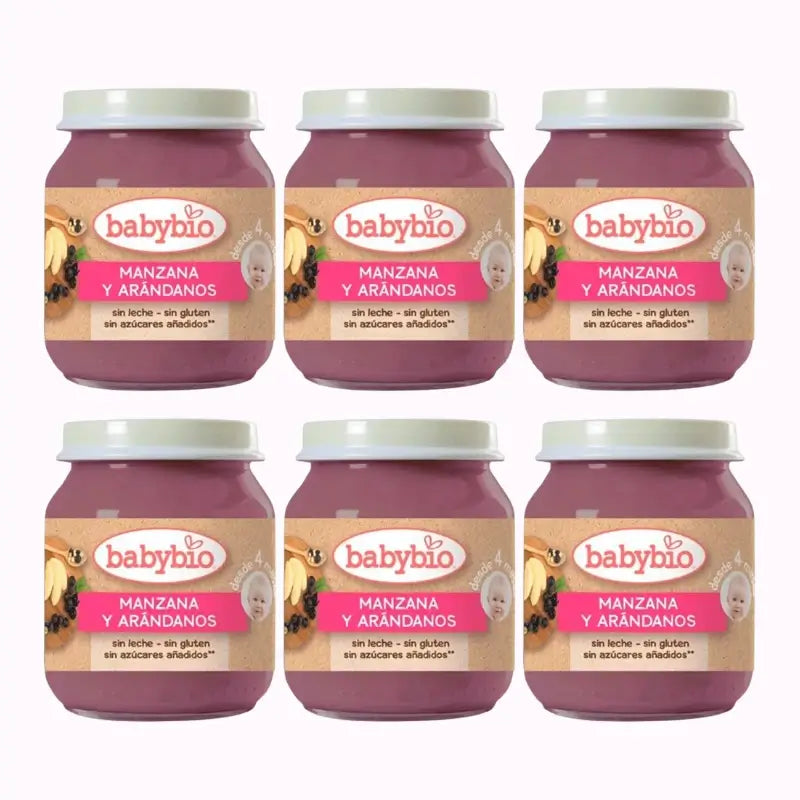 Babybio Mirtilli di Mela, Confezione da 6 mirtilli, 130g