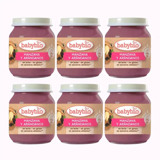 Babybio Mirtilli di Mela, Confezione da 6 mirtilli, 130g