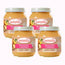 Babybio Pesca-Mela, Confezione 4 x 130 g