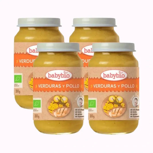 Babybio Menu Tradizione Pollo, Confezione 4 x 200 grammi
