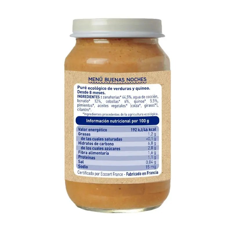 Babybio Menu tradizionale di quinoa - 200 grammi