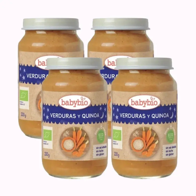 Babybio Menu Quinoa Tradizionale, Confezione 4 x 200 grammi