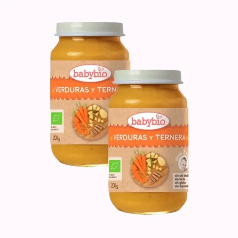 Babybio Menu Tradition Manzo, Confezione 2 x 200 grammi
