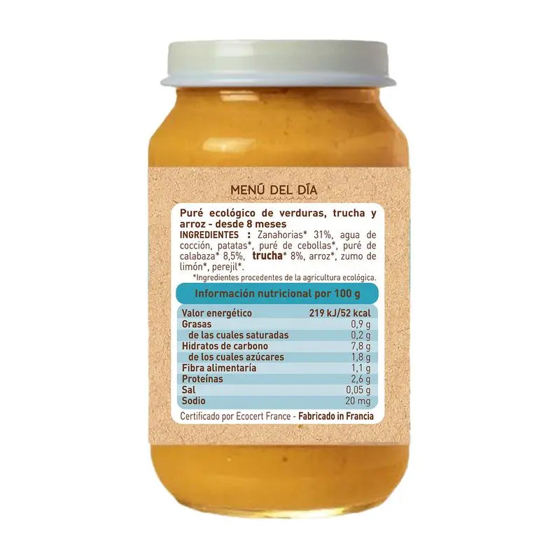 Babybio Menu tradizionale di trota, 200 g