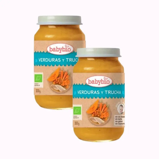 Babybio Menu Trota Tradizionale, Confezione 2 x 200 grammi