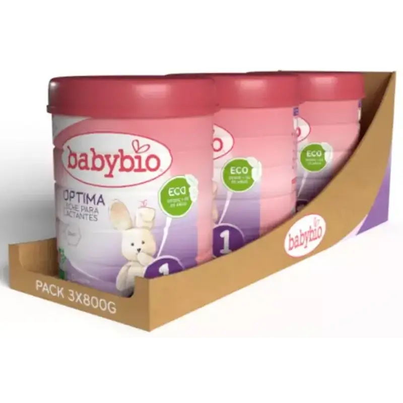 Babybio Optima 1 Latte vaccino 0-6 mesi, Confezione 3 x 800 grammi