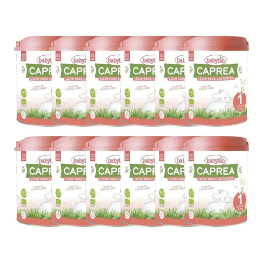 Babybio Caprea 1 Latte di capra 0-6 mesi, Confezione 12 x 800 g