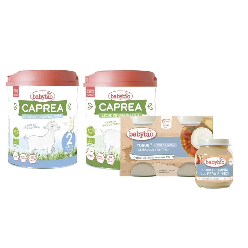 Babybio Pack Caprea Latte 2 e 3 + yogurt di capra
