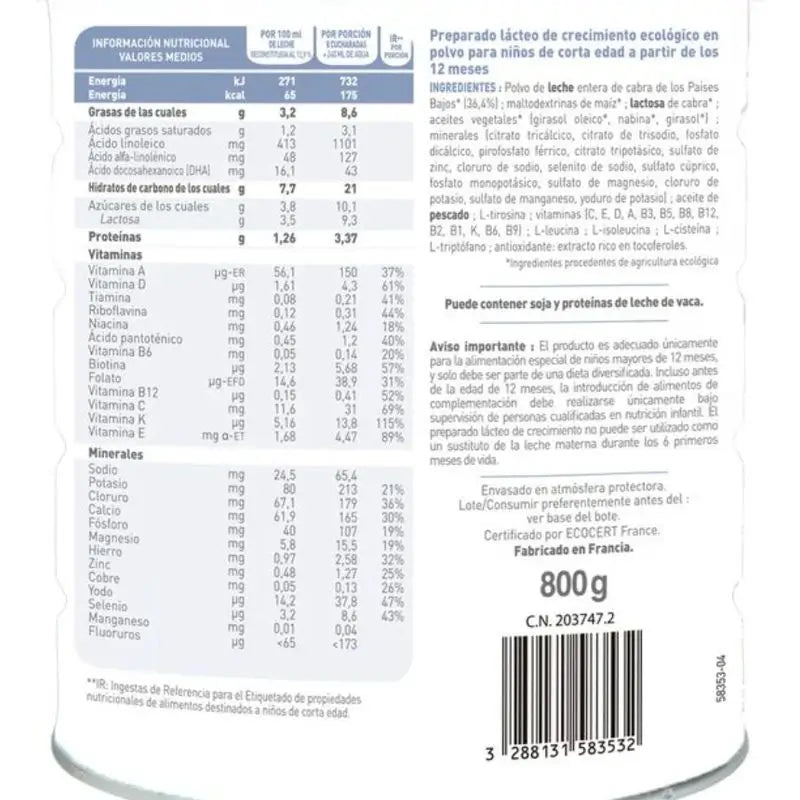 Babybio Pack Caprea Latte 2 e 3 + yogurt di capra