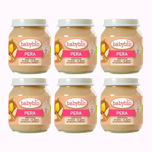 Babybio Pear, Confezione 6 x 130 grammi