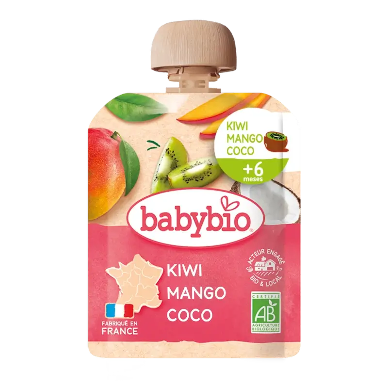Marsupio Babybio Kiwi Mango Cocco, 90 g