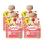 Babybio Marsupio Mela Fragola Vaniglia, Confezione 4 x 90 grammi