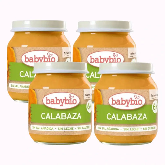 Vasetto di zucca Babybio, confezione da 4 x 130 grammi