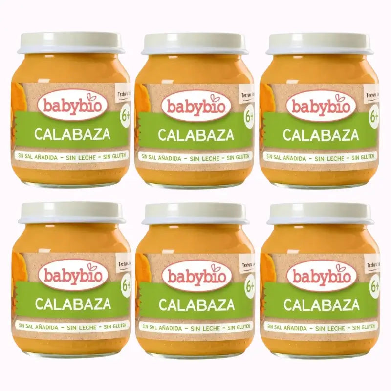 Vasetto di zucca Babybio, confezione da 6 x 130 grammi