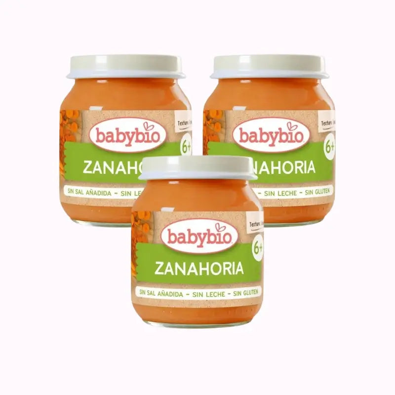 Vasetto di carote Babybio, confezione da 3 x 130 grammi