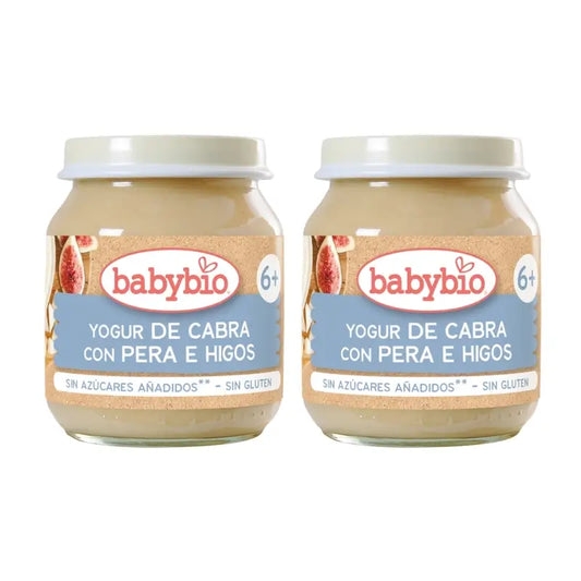 Babybio Yogurt di capra con latticello e fichi, confezione da 2 x 130 g
