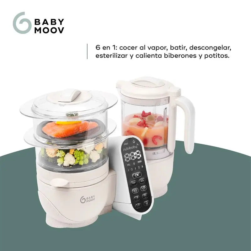 Babymoov Robot multifunzione 6 in 1 Nutribaby(+) Mineral Beige